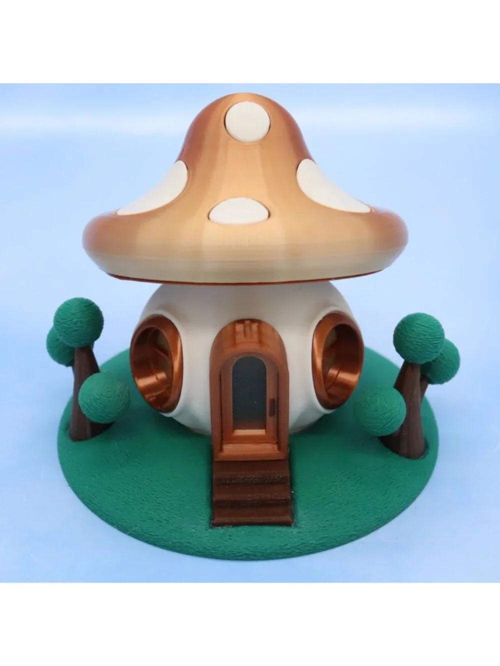 Mushroom Fairy House Night Light Earthy Toadstool Battery Tea Light Holder